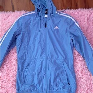 BABY BLUE ADIDAS WINDBREAKER